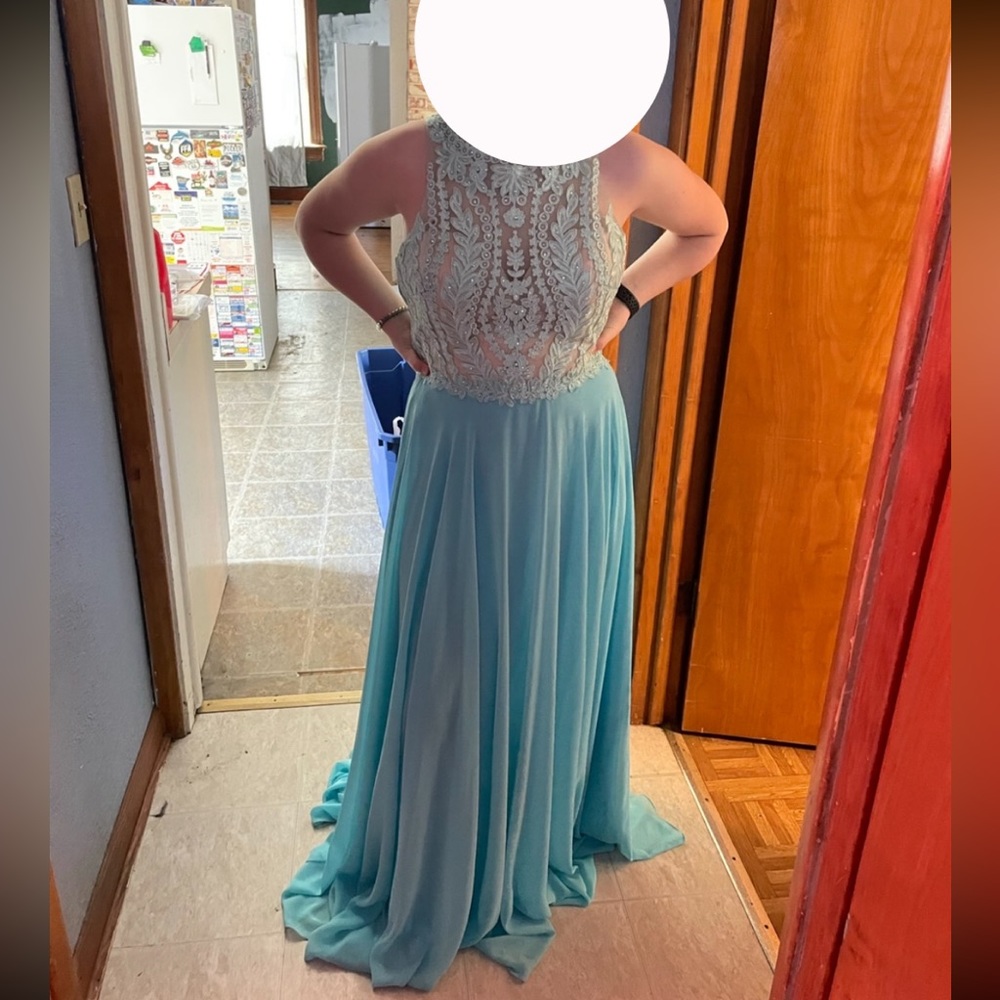 Light Blue Formalwear Dress
